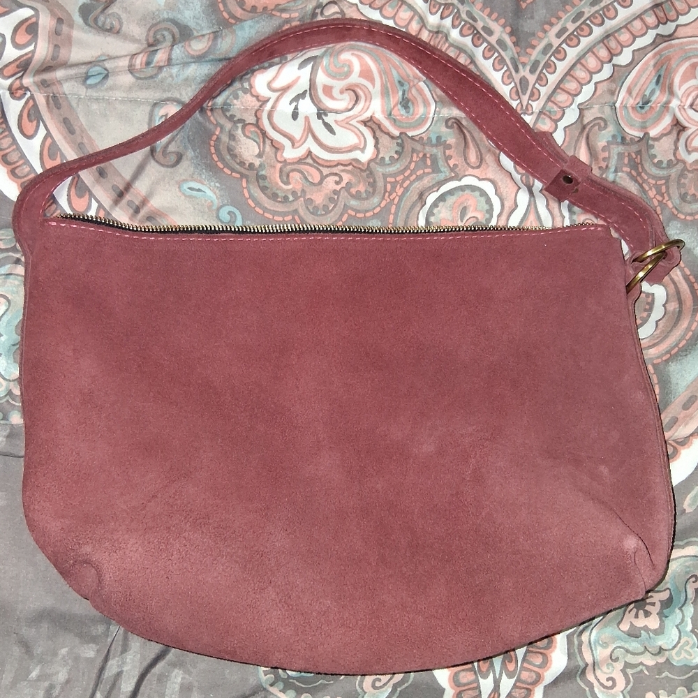 Portland Leather Goods Red Panda Large Slouchy Suede Shoulder Bag PLG